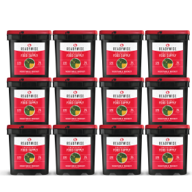 1440  Serving Freeze Dried Vegetables (12, 120 serving buckets)