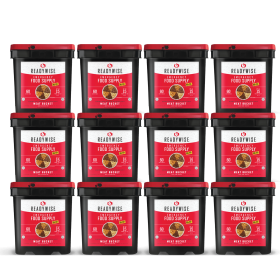 720 Serving Meat Package Includes: 12 Freeze Dried Meat Buckets