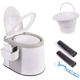 Portable Indoor & Outdoor Travel Toilet, 5.3 Gallon