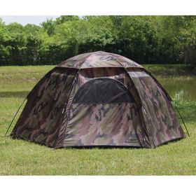 Camouflage 3-Person Hexagon Dome Tent