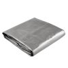 10x12ft Heavy Duty Poly Tarp/ Silver+Black