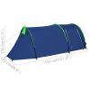 Camping Tent 4 Persons Navy Blue/Green