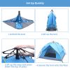 Double-Deck Tow-Door Hydraulic Automatic Tent Build Outdoor Tent Blue