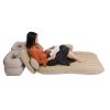 Free shipping Inflatable Bed Mattress Indoor Outdoor Camping Travel Car Back Seat Air Beds Cushion(Beige)