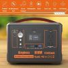 Portable Power Station 568Wh/600W Wireless Charger 15W PD Output 65W Type-C/QC 3.0/AC Outlets Solar Generator CPAP Battery Power Emergency Backup Powe