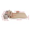 Free shipping Inflatable Bed Mattress Indoor Outdoor Camping Travel Car Back Seat Air Beds Cushion(Beige)