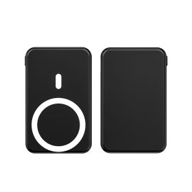 Small Portable Power Bank Magnetic Absorption Wireless Fast Charge (Option: A27 10000 Black 15W)