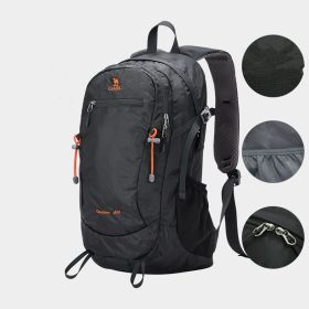 Outdoor Backpack Men's Large Capacity Professional Hiking Bag (Option: Black-40L)