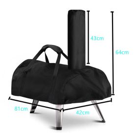 Outdoor Portable Waterproof Oven Dust Cover (Option: Koda 16 81x42x64CM-Black)