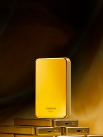 Magnetic Absorption Wireless Charging Bank (Option: Gold A-5000mAh)