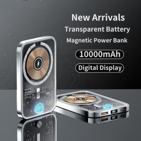 Transparent Magnetic Power Bank 22.5W Fast Charge (Option: Transparent-2pieces)