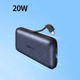 Large Capacity Compact And Portable PD20W Quick-charge (Option: With Apple cable 20W-10000mAh)