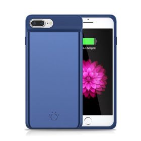 Creative And Simple Back Clip Power Bank Phone Case (Option: Blue-6or6Sor7or8 2500mAh)