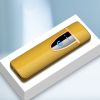 Windproof Electric Lighter; Flameless Touch Induction USB Rechargeable Cigarette Lighter Smoking Electronic Gadgets For Men