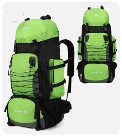 Men's Outdoor Hiking Bag 90L Large Capacity (Color: Green)