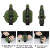 Collapsible Military Water Bottle Silicone Water Kettle Canteen with Compass Foldable Water Bottle for Traveling Hiking Camping