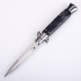 Outdoor Anti Height Hardness Folding Knife (Color: Dark grey)